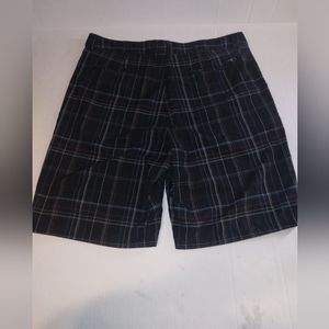 O'Neill black plaid shorts